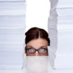 woman paperwork
